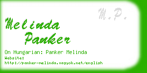 melinda panker business card